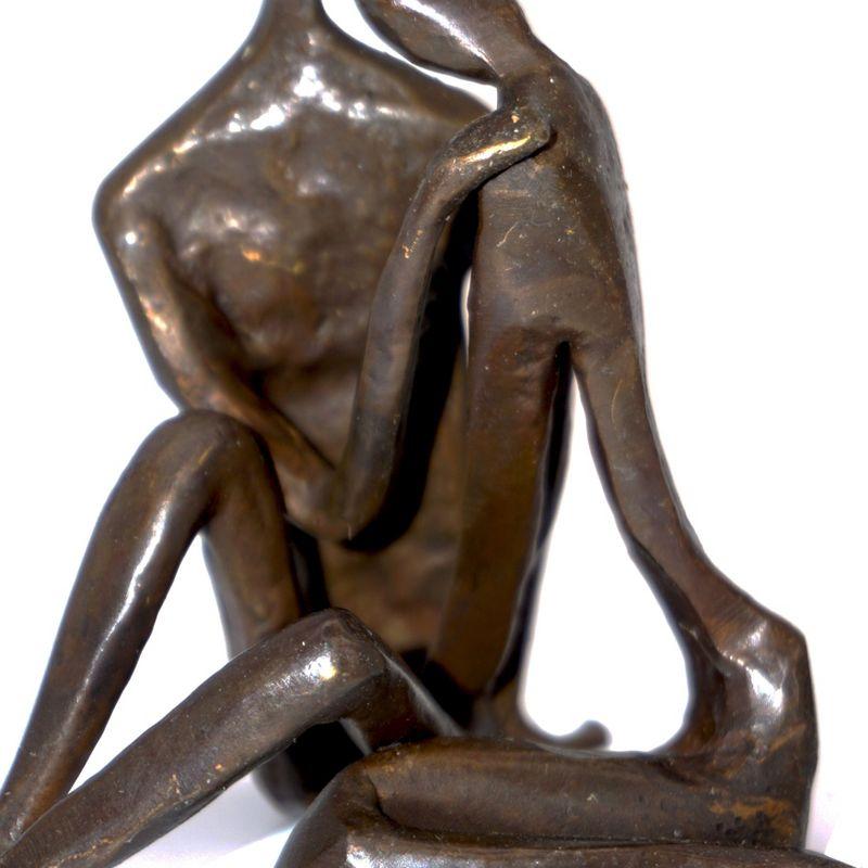 Danya B Small Couple Embracing Cast Bronze