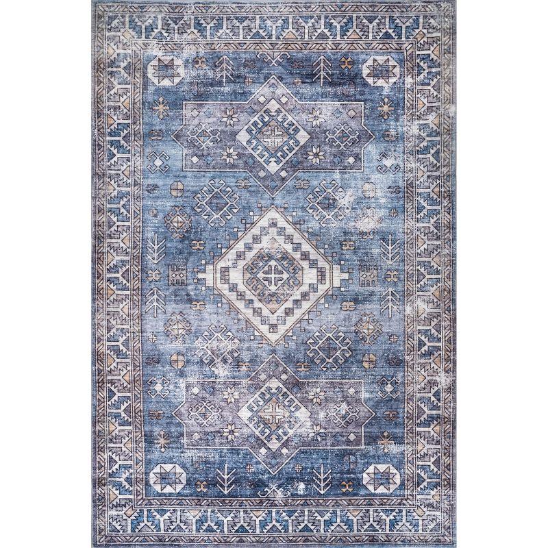 Nuloom Monika Distressed Aztec Medallion Indoor Area Rug