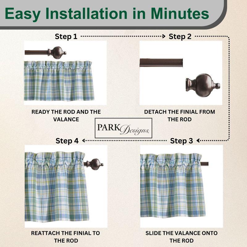 Park Designs Blue Sarasota Valance 14"L