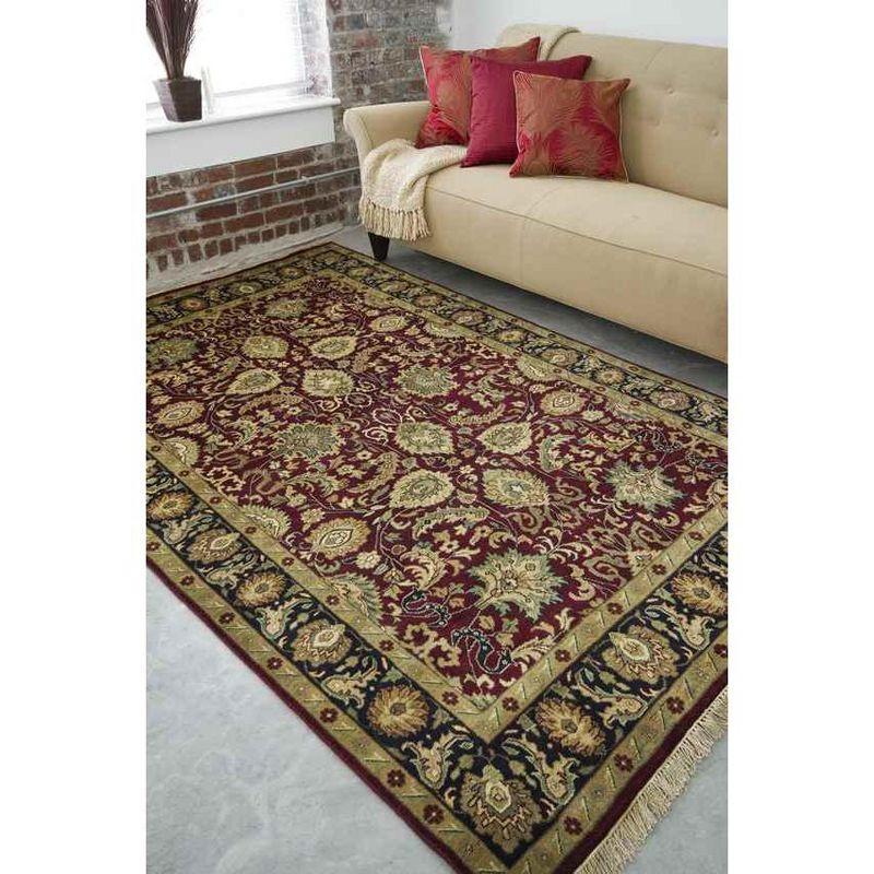 Mark & Day Walthourville 5'6"x8'6" Rectangle Knotted Indoor Area Rugs Red/Tan