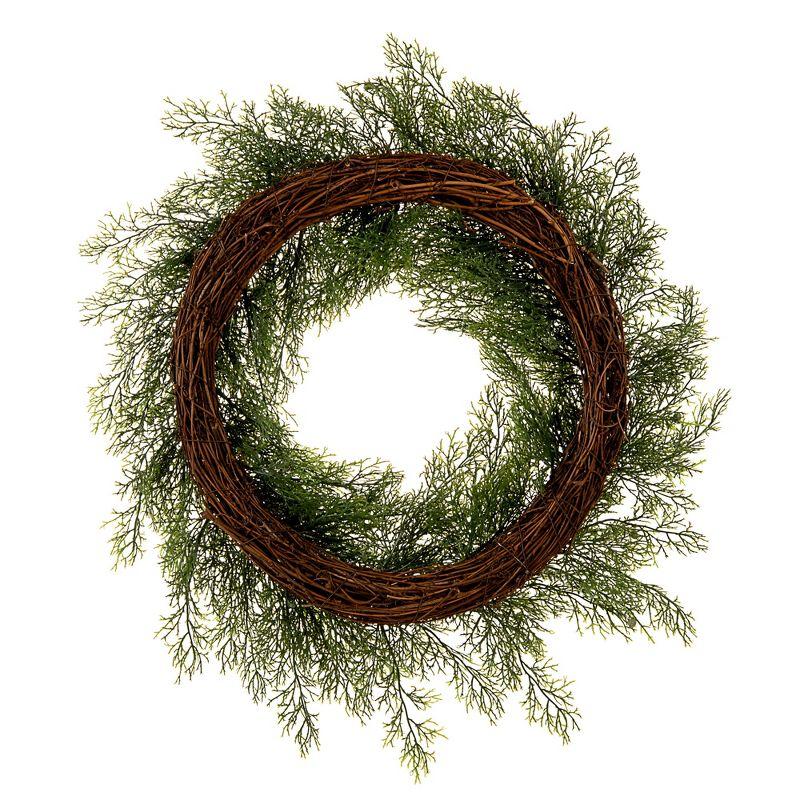 Vickerman 24" Artificial Cedar Wreath.