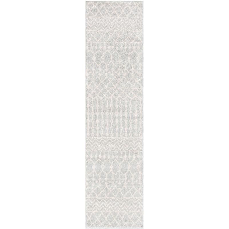 Tulum TUL270 Power Loomed Indoor Runner Rug - Light Grey/Ivory - 2'x15' - Safavieh