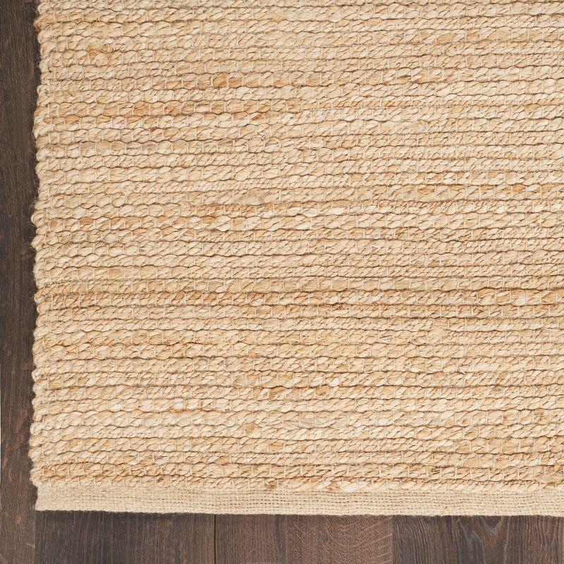 Nourison Hand Woven Natural Jute Rug Bleached 2'3" x 8'