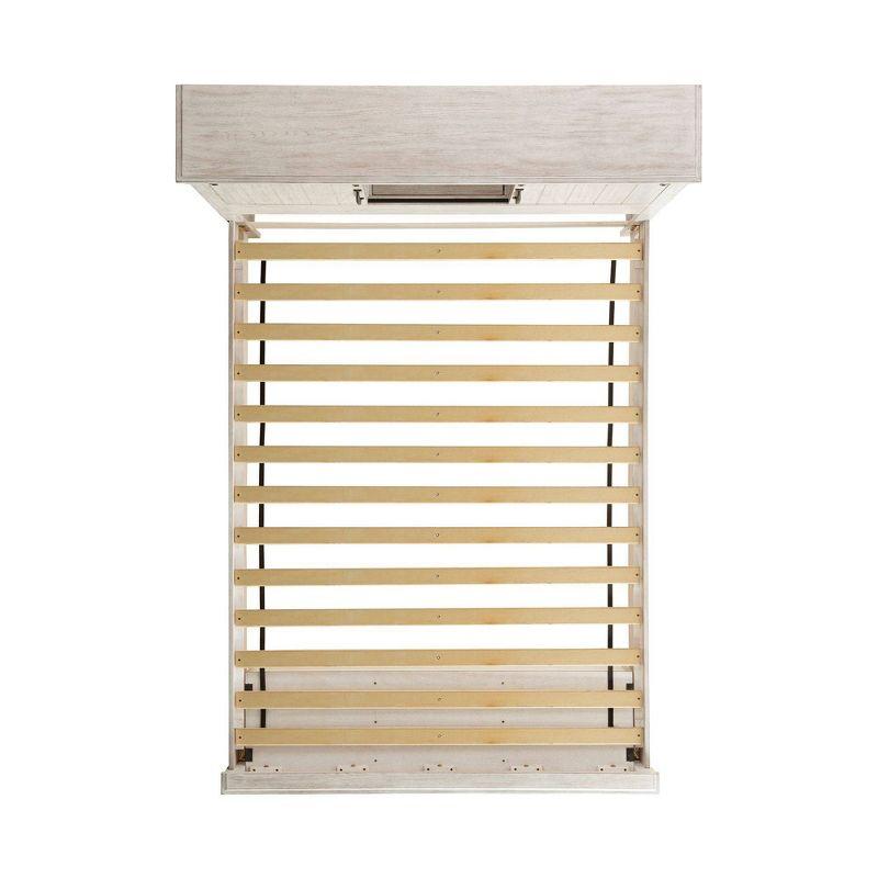 Queen Jack Platform Storage Bed White - Picket House Furnishings: Farmhouse Style with Headboard & Footboard Cabinets