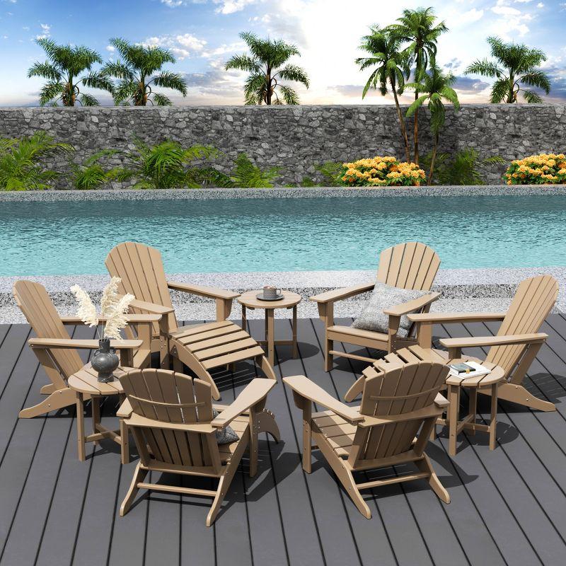 WestinTrends Dylan HDPE Outdoor Patio Adirondack Chair (12-Piece Set)