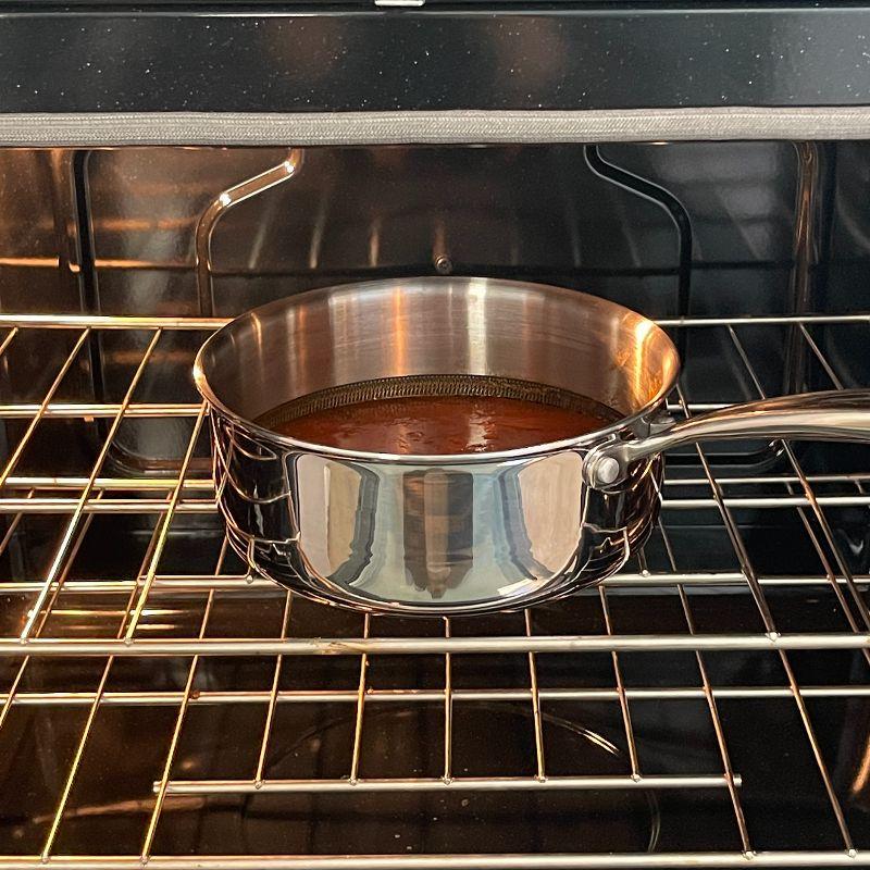 Lexi Home 2.7 Qt Stainless Steel Nonstick Sauce Pan with Glass Lid