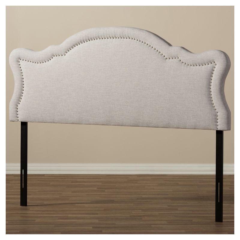 Queen Avery Modern and Contemporary Fabric Headboard Gray - Baxton Studio