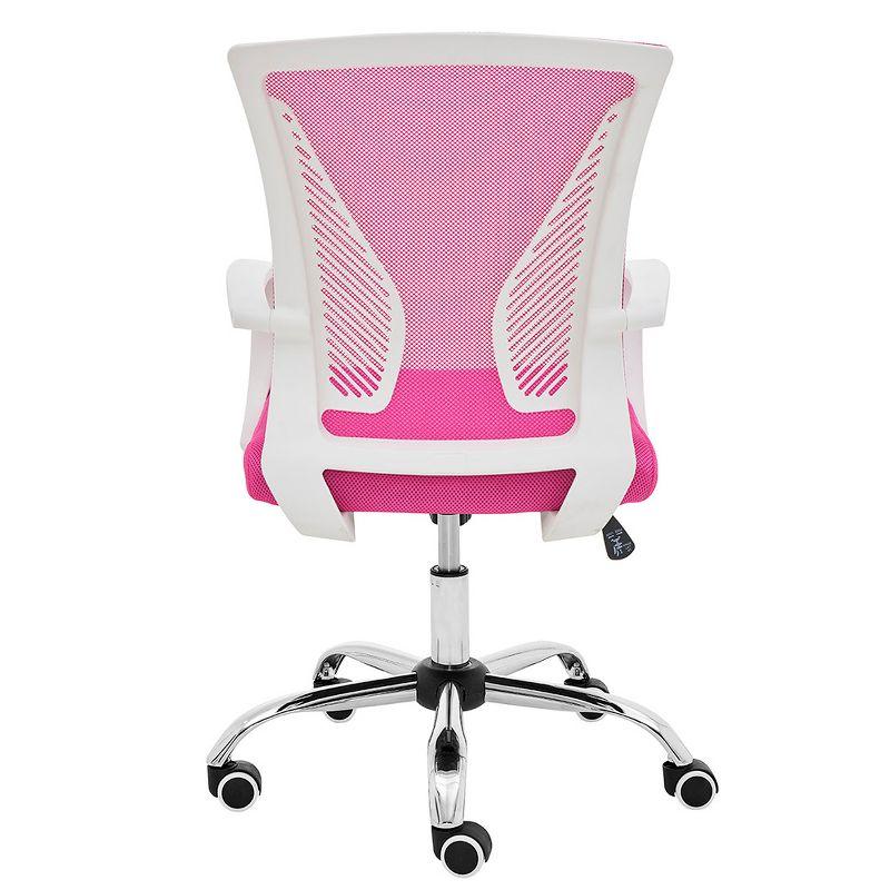 Modern Home Zuna Mid-Back Office Chair - White/Pink