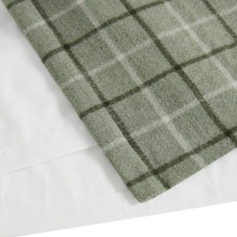 Anaheim Woven Plaid Room Darkening Thermal Fleece Lined Single Curtain Panel