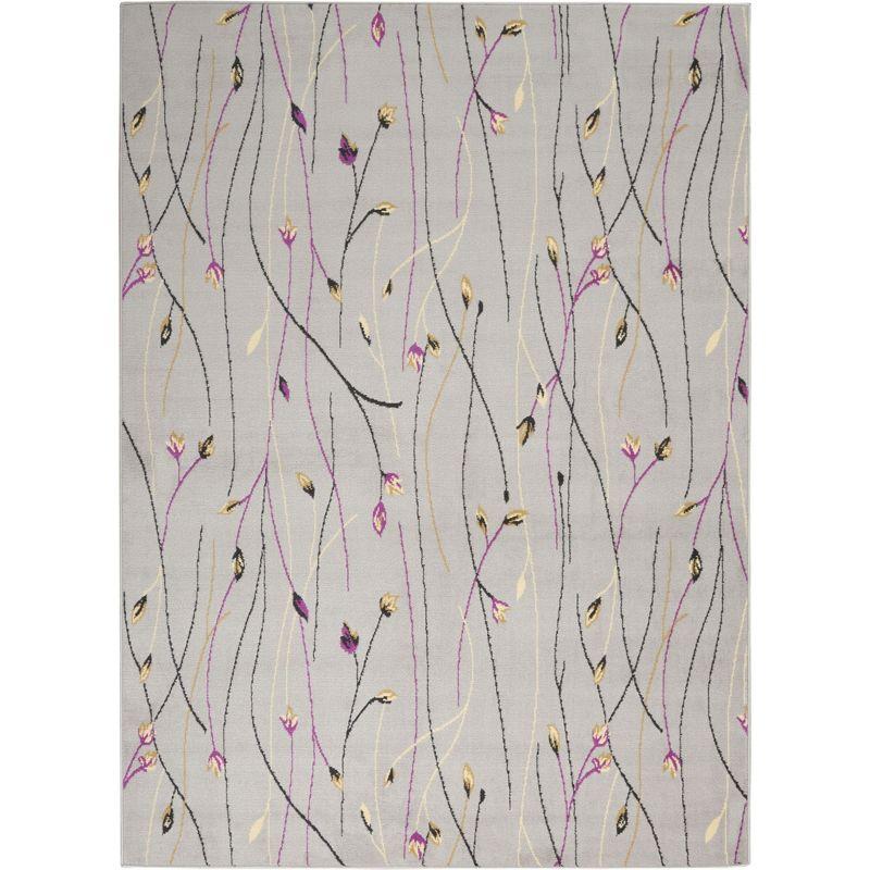 Nourison Grafix Flowing Vines and Blooms Indoor Area Rug