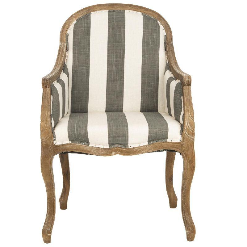 Esther Arm Chair - MCR4575B - Grey/White - Safavieh