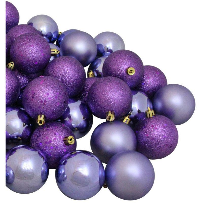 60ct Shatterproof Christmas Ball Ornaments 2.5" (60mm)