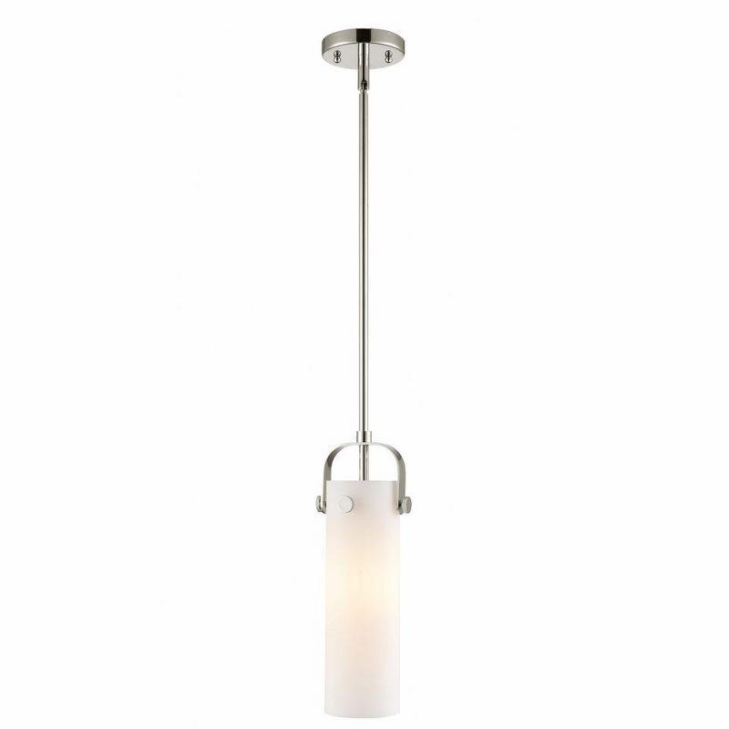 Innovations Lighting Pilaster II Cylinder 1 - Light Pendant in  Polished Nickel