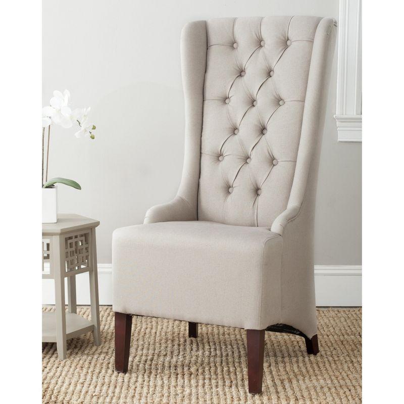 Becall 20"H Dining Chair - Taupe - Safavieh