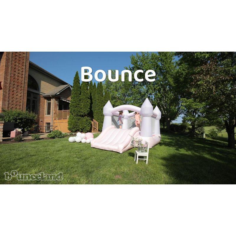 Bounceland Castle Inflatable Bounce House - Cotton Candy Pink