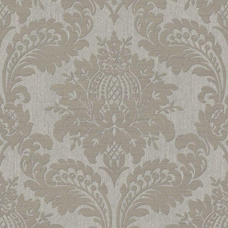Archive Damask Taupe Wallpaper