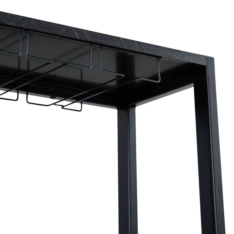 32" Buffet Bar Cabinet Blue - Home Essentials