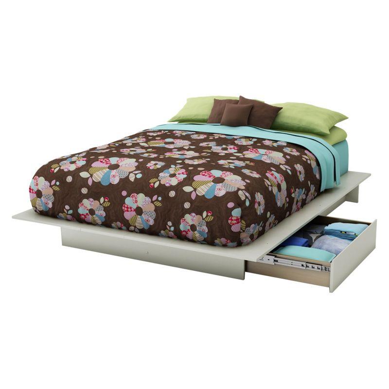 Queen Step One Platform Bed with Drawers - South Shore