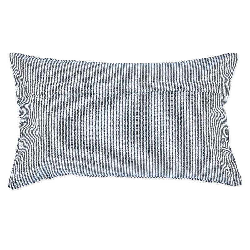 4pk Assorted Throw Pillow Covers Navy/Off White - Design Imports