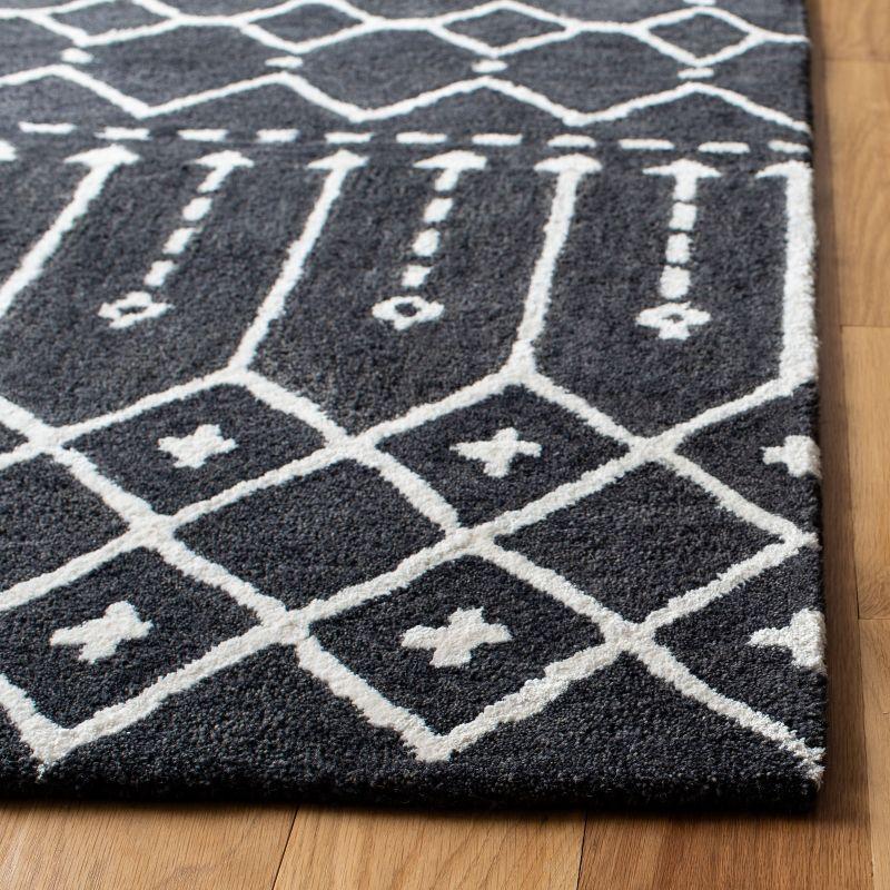 Himalaya HIM903 Handmade Area Rug - 8'x10' - Dark Grey/Ivory - Safavieh