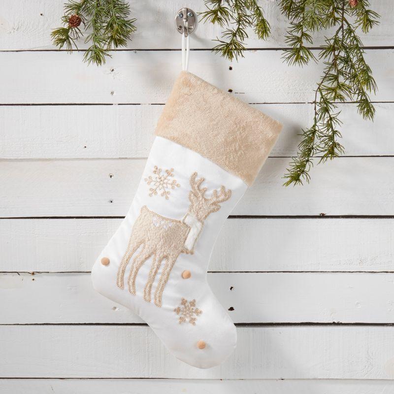 Festive Whimsy Reindeer Stocking