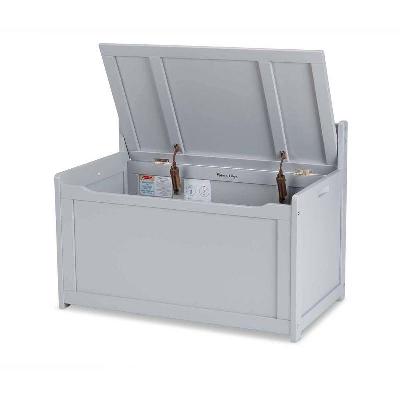 Melissa & Doug Wooden Toy Chest - Gray