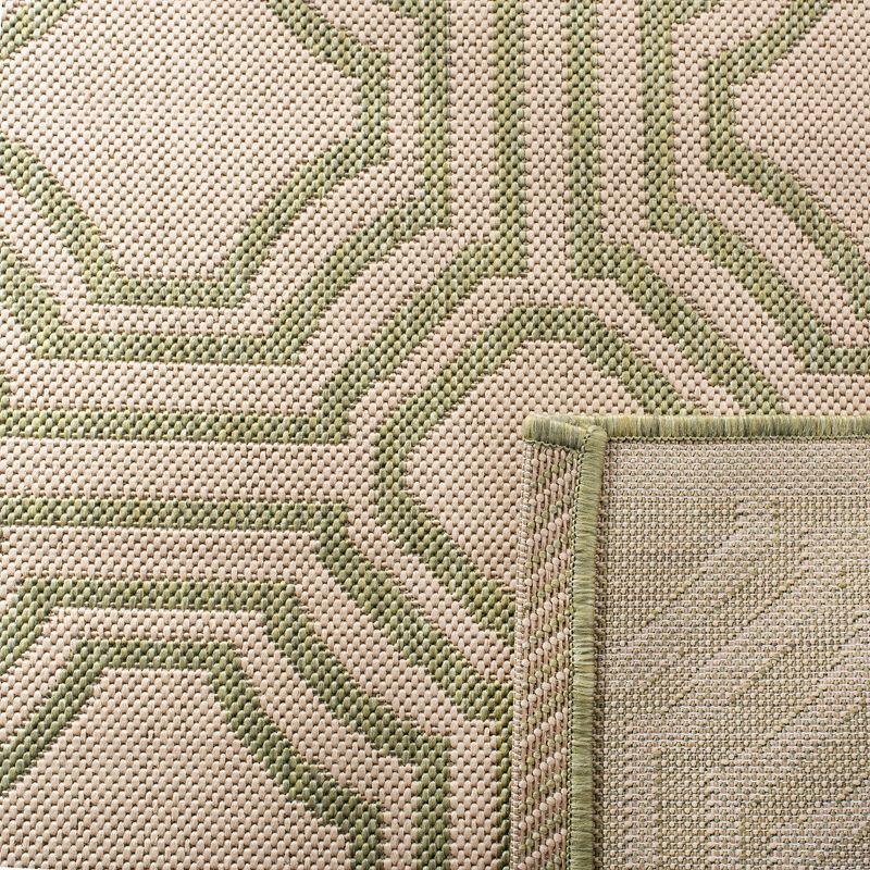 Courtyard CY6112 Power Loomed Indoor and Outdoor Accent Rug - Anthracite/Beige - 2'x3'7" - Safavieh
