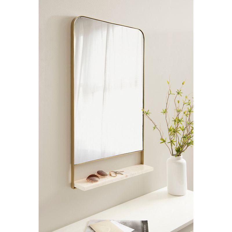 20"x34" Chadwin Arch Wall Mirror with Shelf - Kate & Laurel All Things Decor