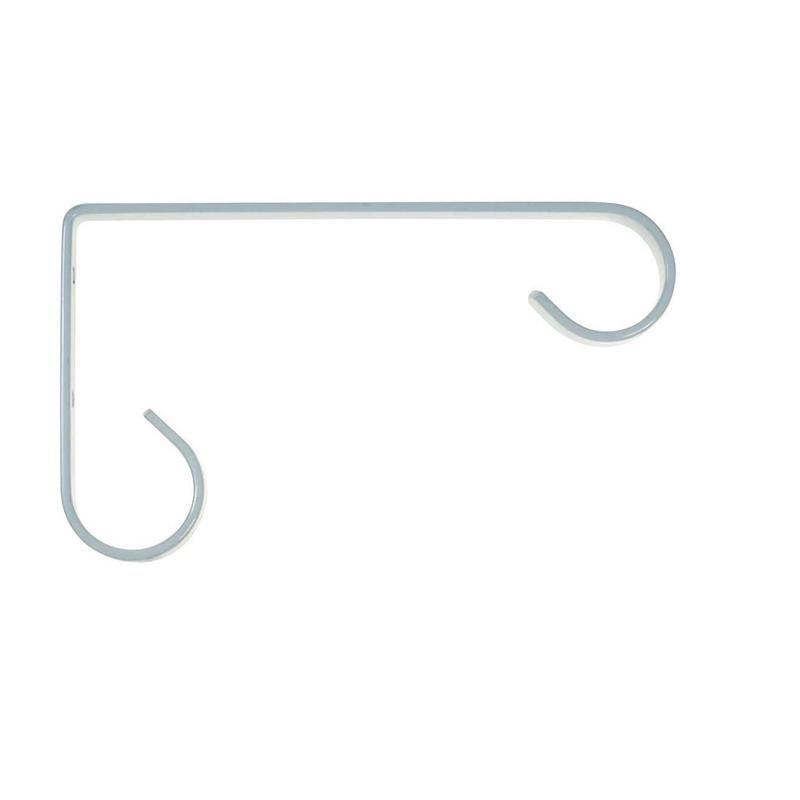 White Powder Coated Metal Wall-Mounted Plant Hook