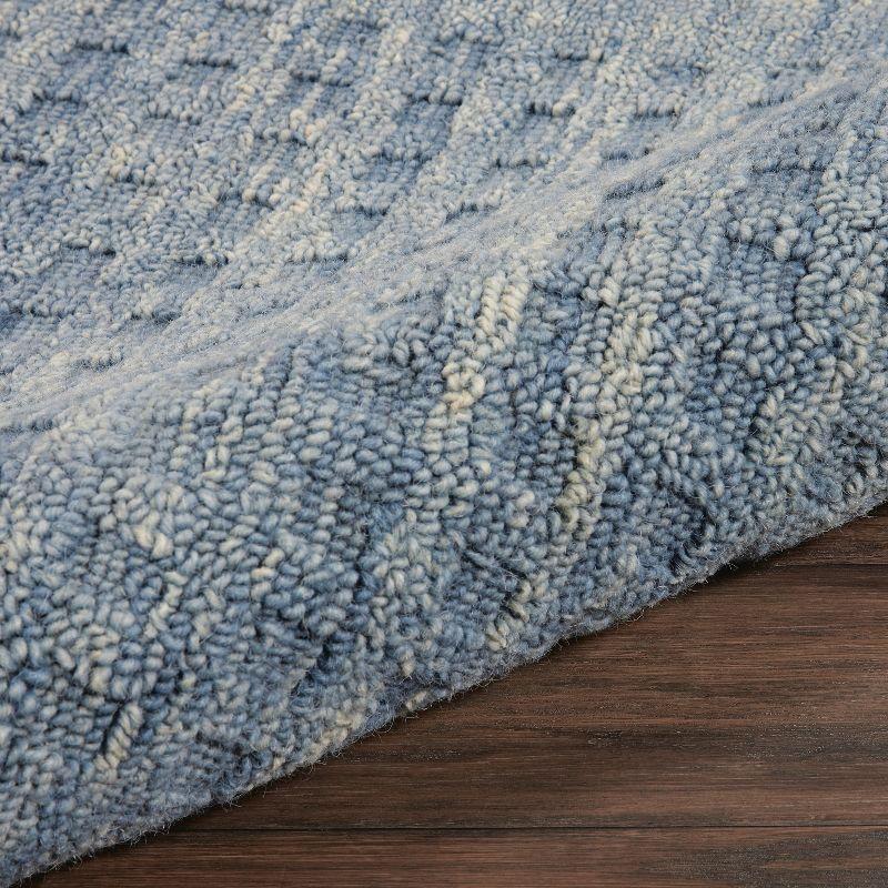Nourison Perris Textured Indoor Area Rug Denim 3'9" x 5'9"