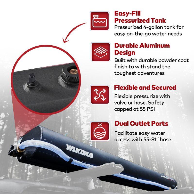 Yakima Portable Aluminum Portable Pressurized Water Storage Outdoor Shower and Footwash Spout