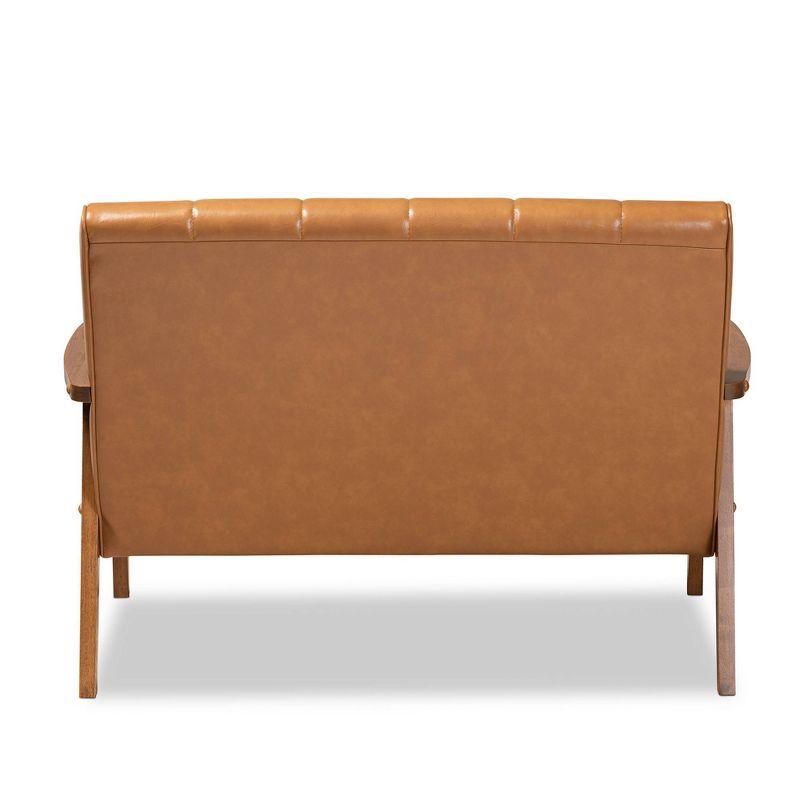 Alonah Faux Leather 45.1'' Reception Loveseat