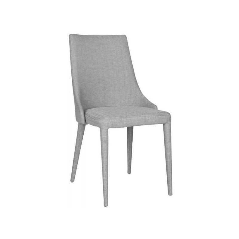 Summerset 19" H Leather Side Chair (Set of 2) - FOX2014 - Grey - Safavieh Couture