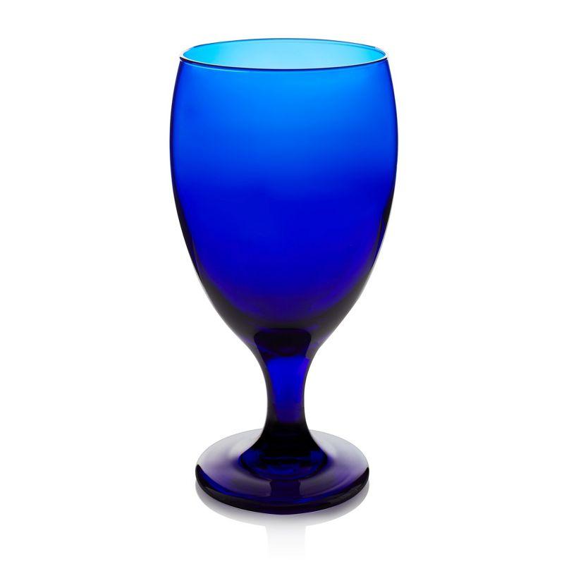 Libbey Premiere Cobalt Iced Tea Goblet Beverage Glasses