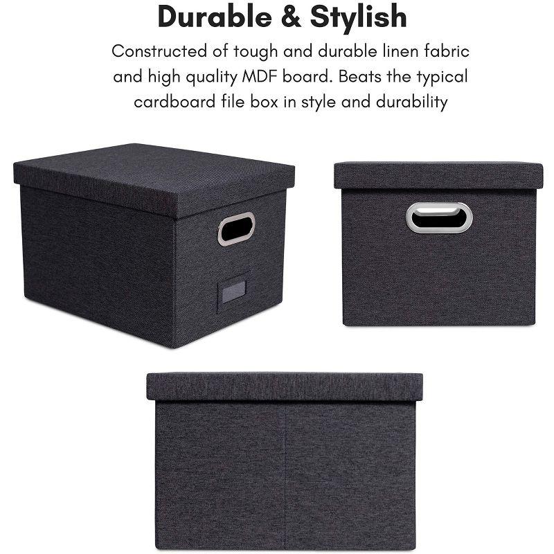 BirdRock Home Internet's Best Collapsible File Storage Fabric Box