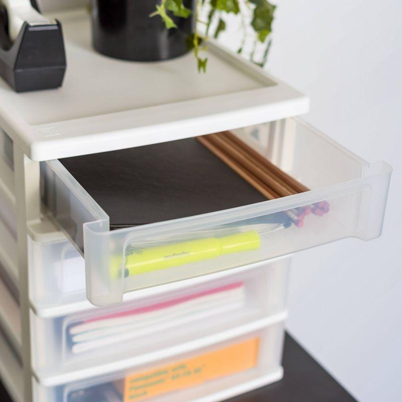 IRIS USA, Inc. 4 Drawer Plastic Desktop Organizer