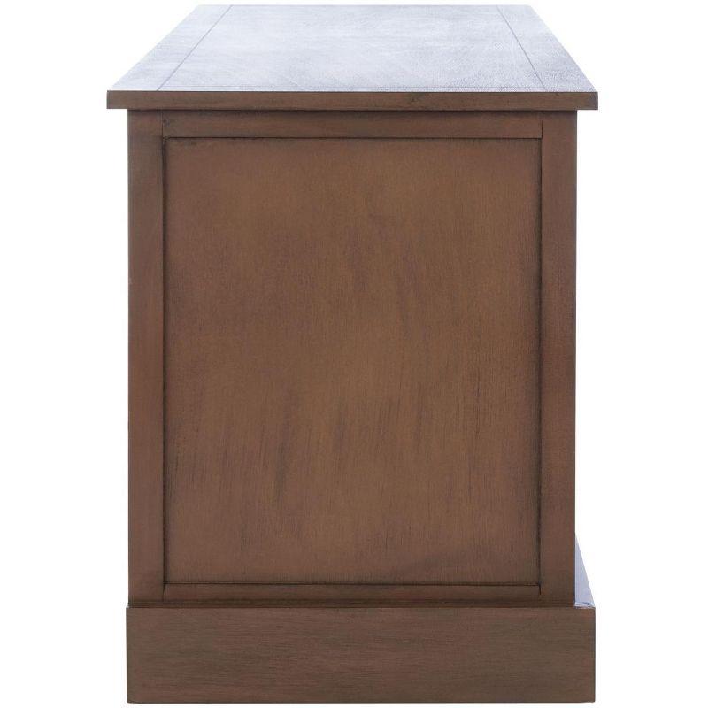 Classic Farmhouse 3-Drawer Warm Brown Storage Bench