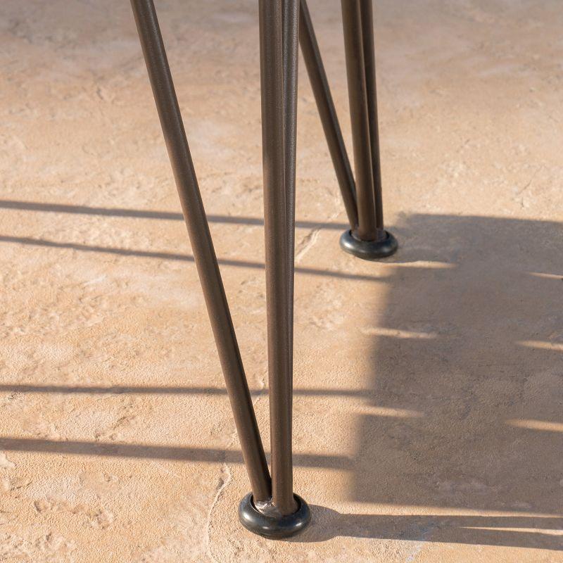 Zion Industrial Coffee Table: Weather-Resistant Acacia, Iron Frame - Christopher Knight Home