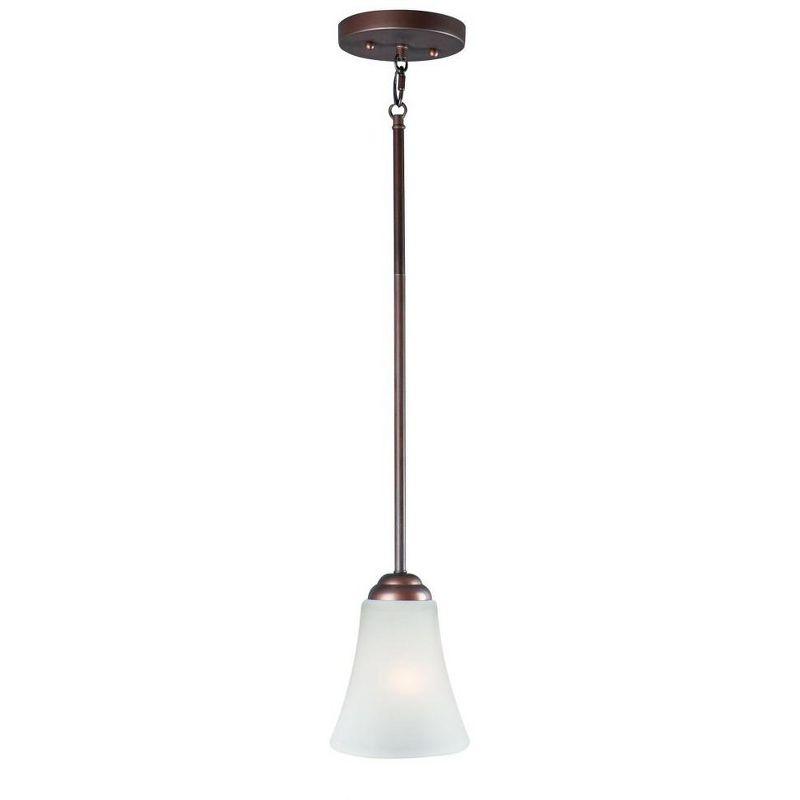 Vital Oil Rubbed Bronze Mini Pendant with Frosted Glass Shade