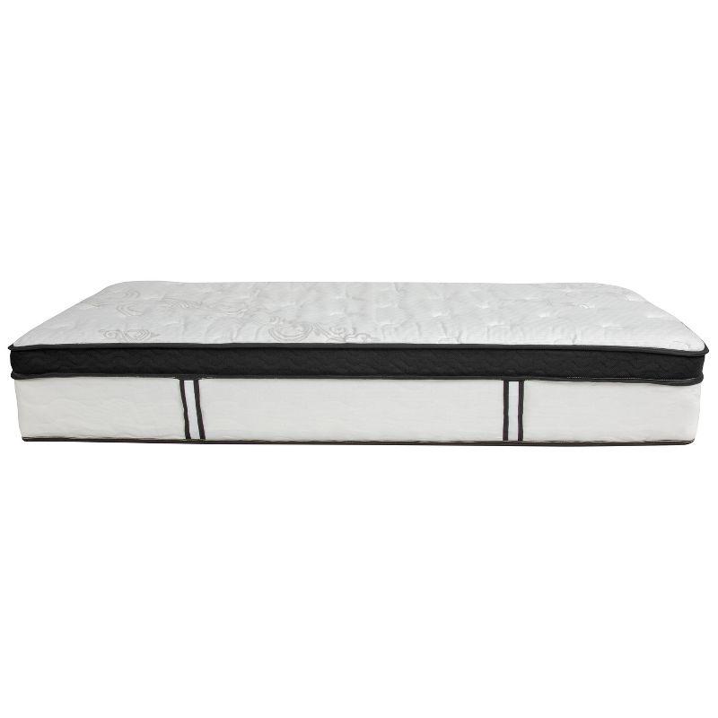 Merrick Lane Hulen 12 Inch Hybrid Pocket Spring & CertiPUR-US Certified Memory Foam Mattress