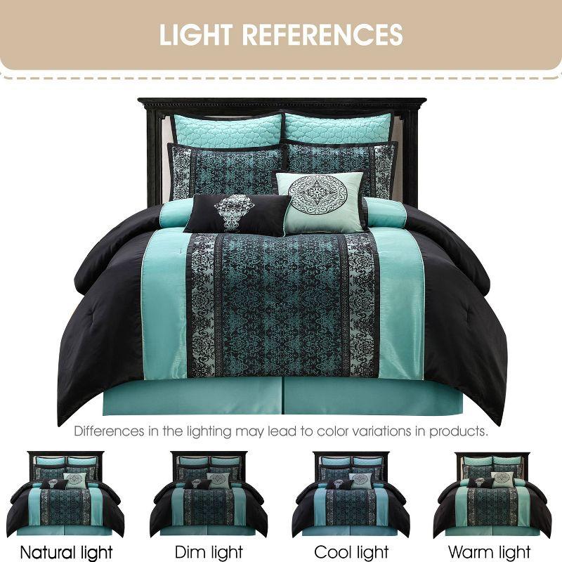 Nanshing America, Inc Arabesque 8 Piece Traditional Comforter Set