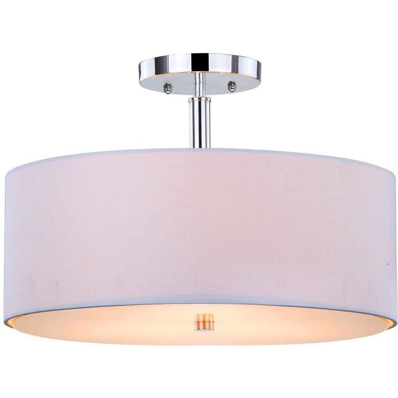 Clara Ceiling Light - LIT4192 - White/Chrome - Safavieh