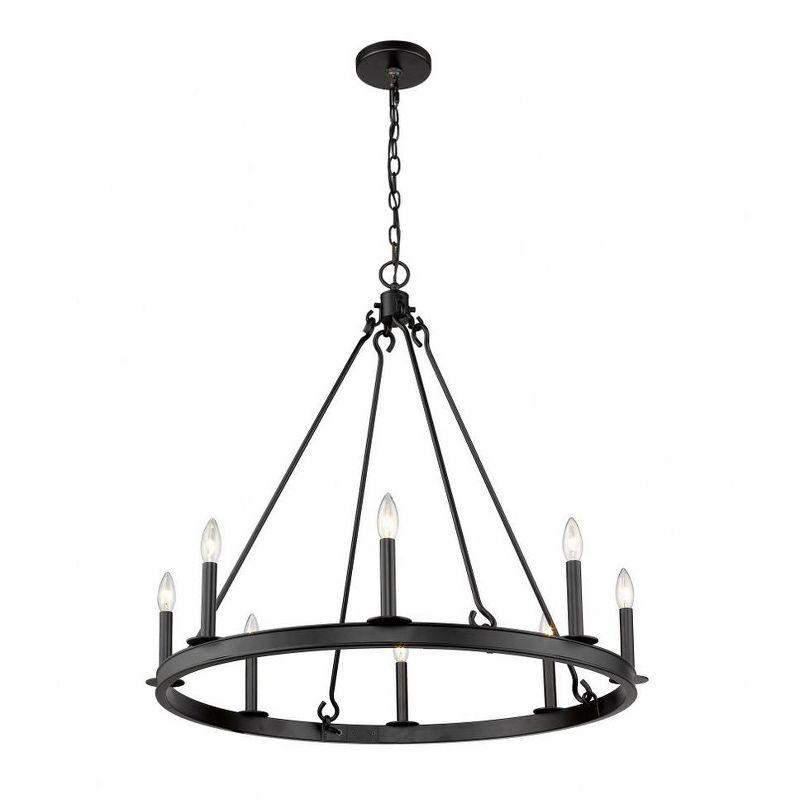 Z-Lite Barclay 8 - Light Chandelier in  Matte Black