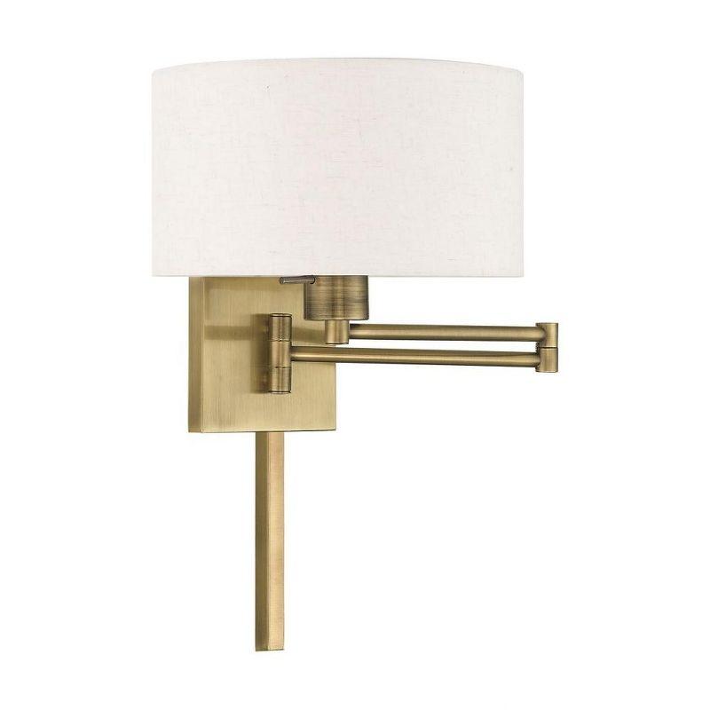 Kevyn Single Light Steel Dimmable Swing Arm Sconce