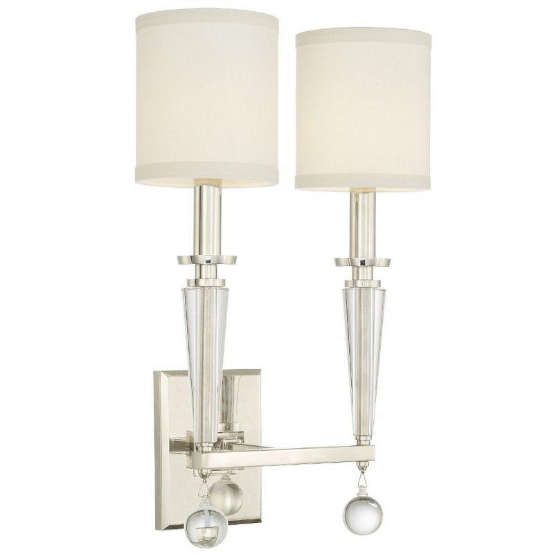 Crystorama Lighting Paxton 2 - Light Sconce in  Polished Nickel