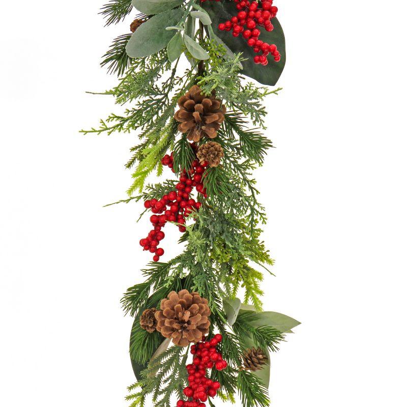 108'' in. Faux Garland