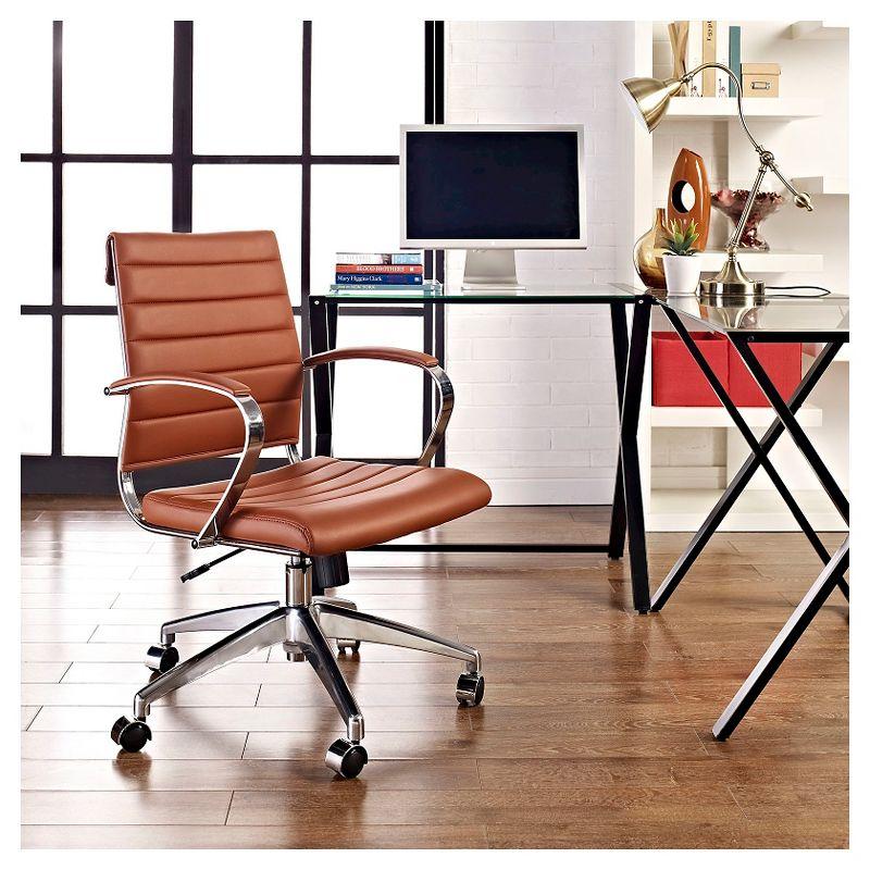 Modway Jive Ribbed Mid-back Executive Office Chair