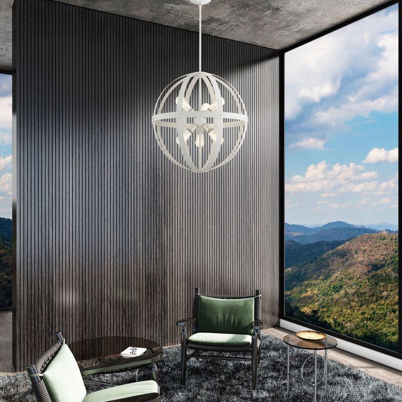 Livex Lighting Stoneridge 6 - Light Pendant in  Textured White