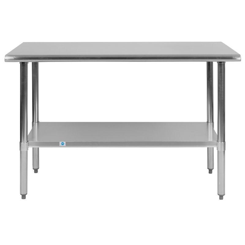 Stainless Steel 48" Commercial Work Table with Undershelf