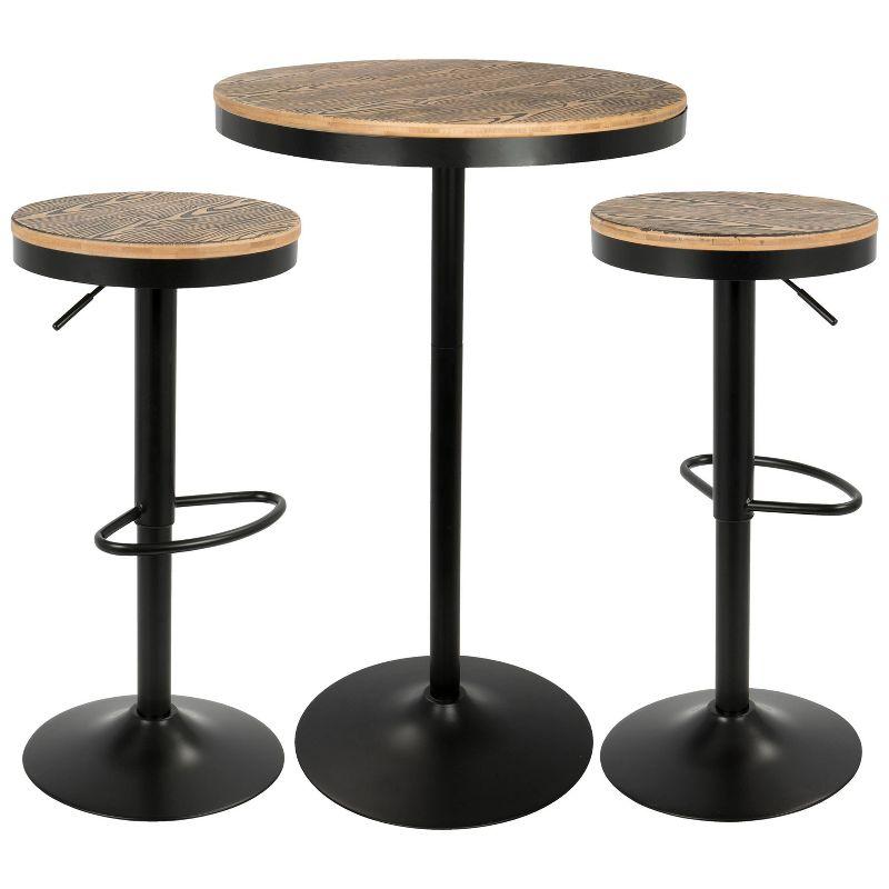 LumiSource 3pc Dakota Dining Set